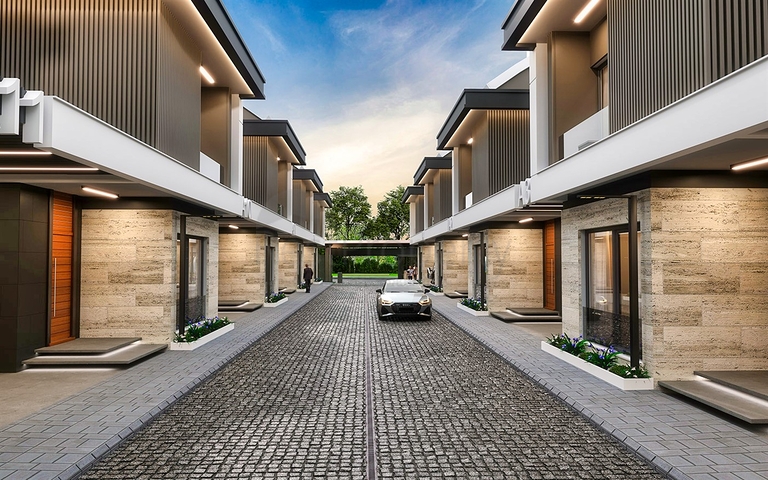 Вилла планировки 5+1 в элитном районе Дошемеалты - Анталия 