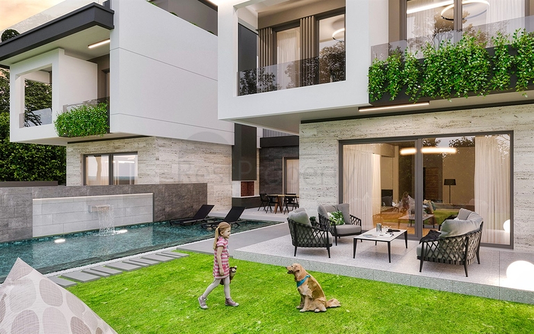 Вилла планировки 5+1 в элитном районе Дошемеалты - Анталия 