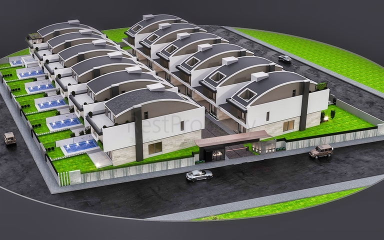 Вилла планировки 5+1 в элитном районе Дошемеалты - Анталия 