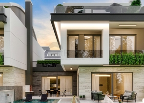 Вилла планировки 5+1 в элитном районе Дошемеалты - Анталия 