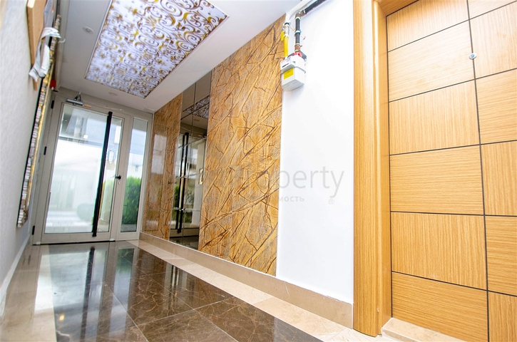 Квартира с придомовым бассейном планировки 2+1 в микрорайоне Хурма - Анталия 