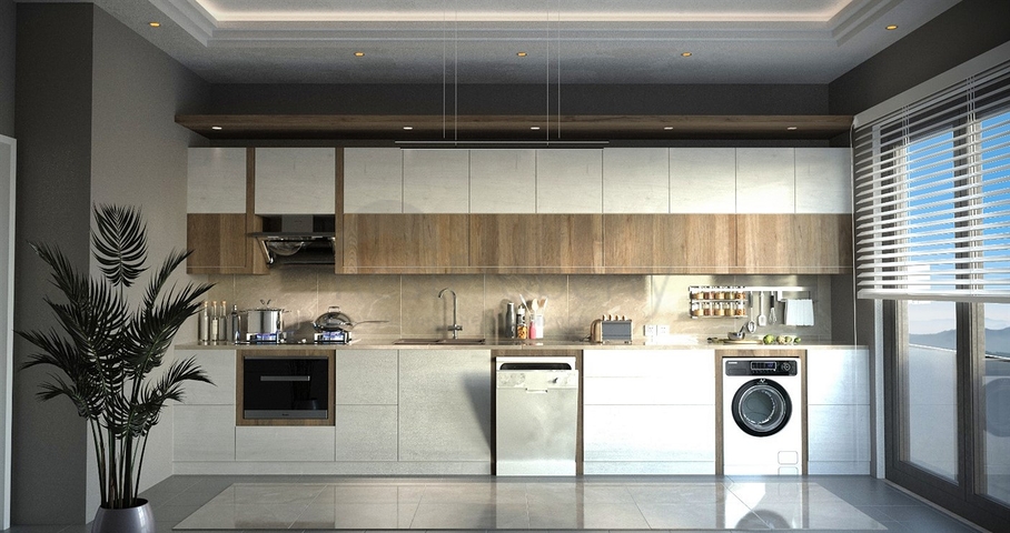 Квартиры планировки 2+1  в районе Кепез - Анталия 