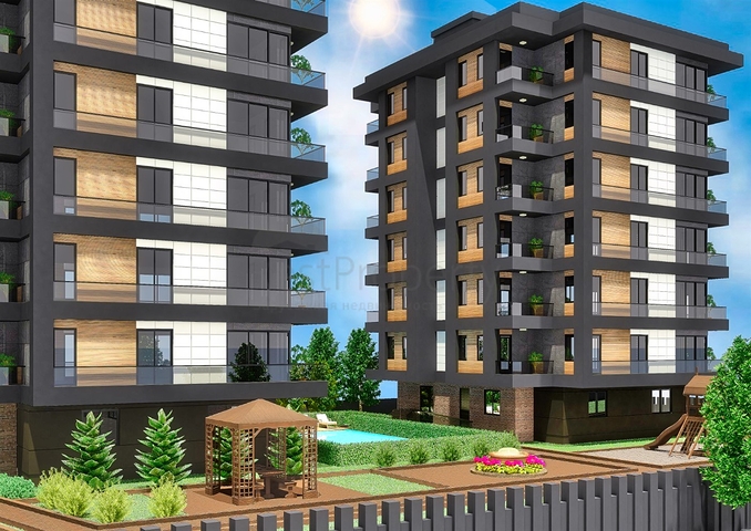 Квартиры планировки 3+1 в районе Кепез - Анталия 