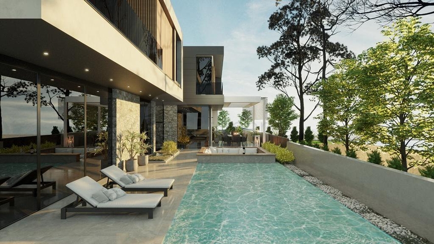 Новая элитная вилла планировки 5+1 в районе Дошемеалты - Анталия