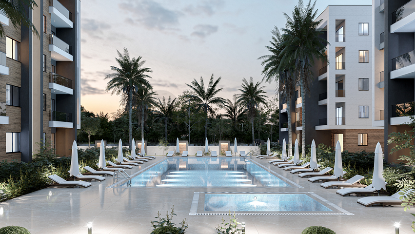 Квартиры планировки 1+1 и 2+1 в микрорайоне Алтынташ - Анталия