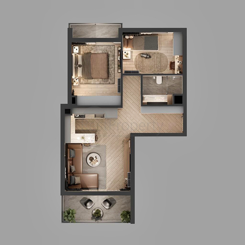 Инвестиционный проект в развивающемся районе Алтынташ - Анталия 