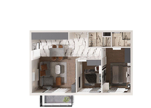 Квартиры планировки 2+1 в микрорайоне Алтынташ - Анталия 