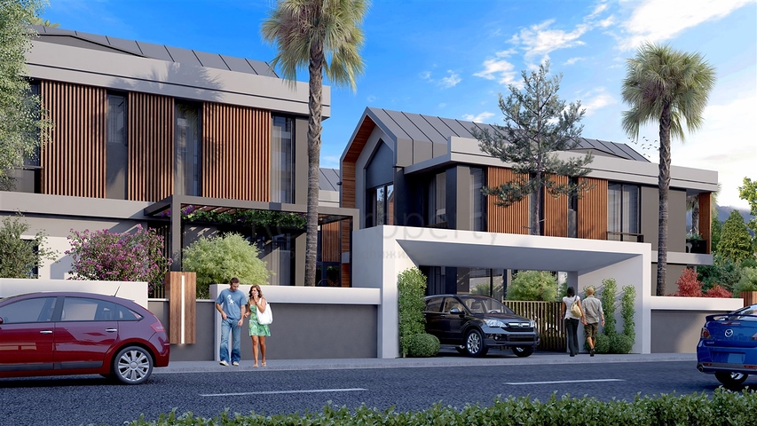 Комплекс вилл планировки 4+1 в районе Дёшемеалты - Анталия