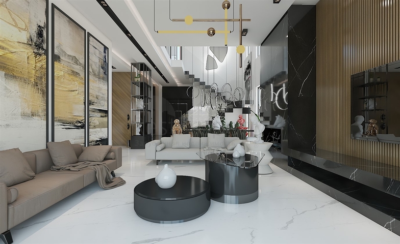 Комплекс вилл планировки 4+1 в районе Дёшемеалты - Анталия