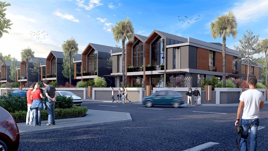 Комплекс вилл планировки 4+1 в районе Дёшемеалты - Анталия