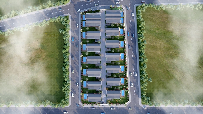 Комплекс вилл планировки 4+1 в районе Дёшемеалты - Анталия