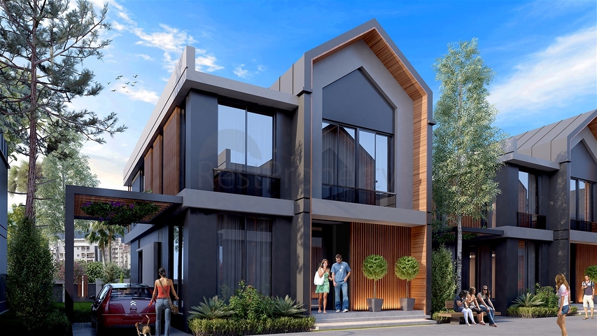 Комплекс вилл планировки 4+1 в районе Дёшемеалты - Анталия