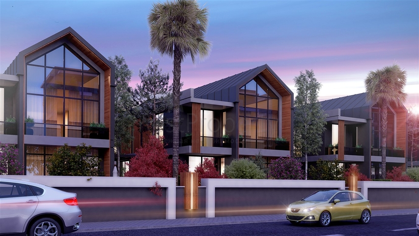 Комплекс вилл планировки 4+1 в районе Дёшемеалты - Анталия