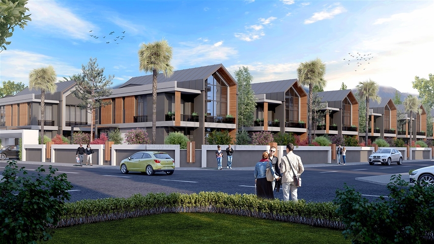 Комплекс вилл планировки 4+1 в районе Дёшемеалты - Анталия