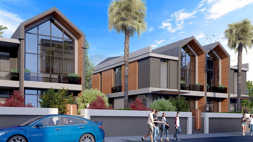 Комплекс вилл планировки 4+1 в районе Дёшемеалты - Анталия