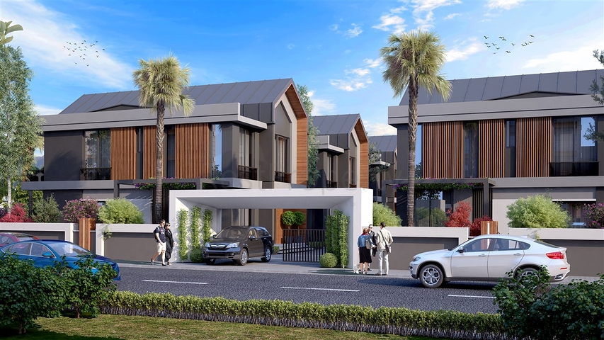 Комплекс вилл планировки 4+1 в районе Дёшемеалты - Анталия