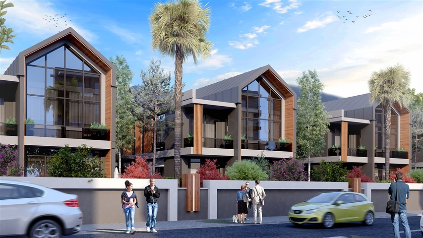 Комплекс вилл планировки 4+1 в районе Дёшемеалты - Анталия