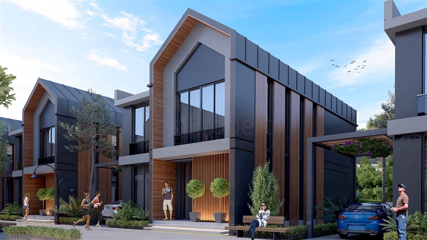 Комплекс вилл планировки 4+1 в районе Дёшемеалты - Анталия