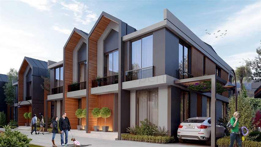 Комплекс вилл планировки 4+1 в районе Дёшемеалты - Анталия