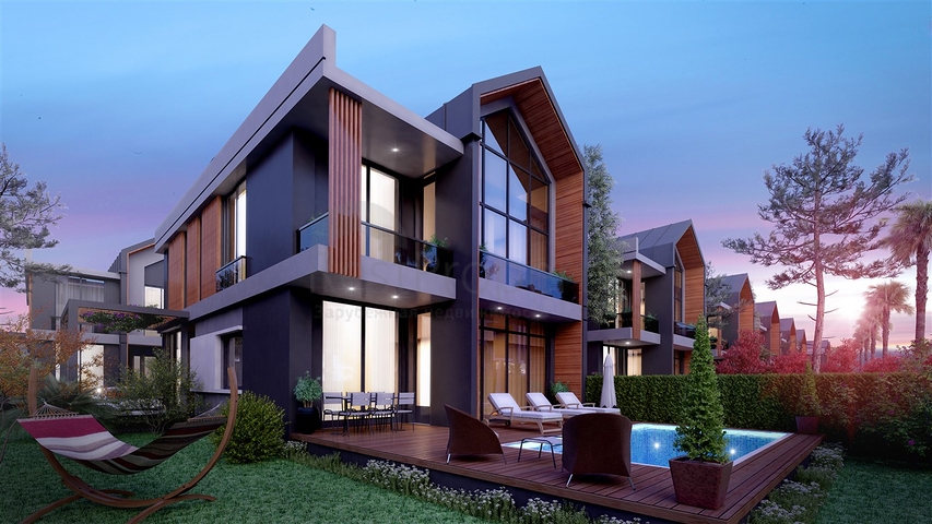 Комплекс вилл планировки 4+1 в районе Дёшемеалты - Анталия