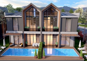 Комплекс вилл планировки 4+1 в районе Дёшемеалты - Анталия