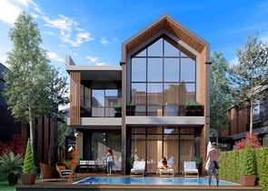 Комплекс вилл планировки 4+1 в районе Дёшемеалты - Анталия