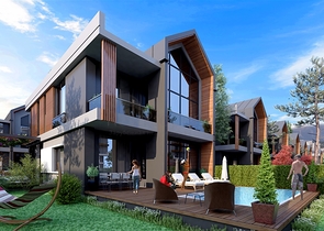 Комплекс вилл планировки 4+1 в районе Дёшемеалты - Анталия