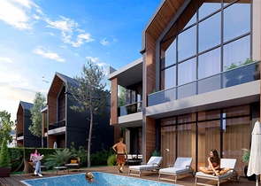 Комплекс вилл планировки 4+1 в районе Дёшемеалты - Анталия