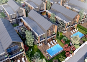 Комплекс вилл планировки 4+1 в районе Дёшемеалты - Анталия