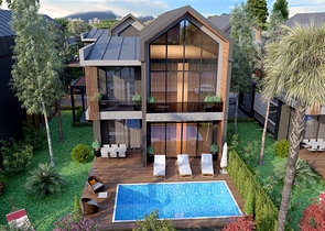 Комплекс вилл планировки 4+1 в районе Дёшемеалты - Анталия