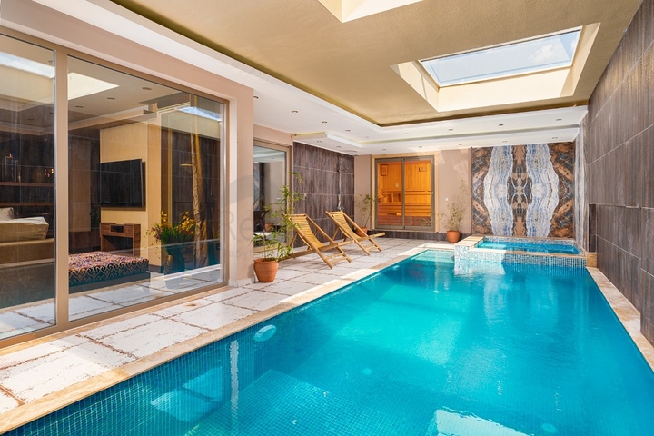 Вилла с детским бассейном планировкой 3+1 в районе Фетхие 