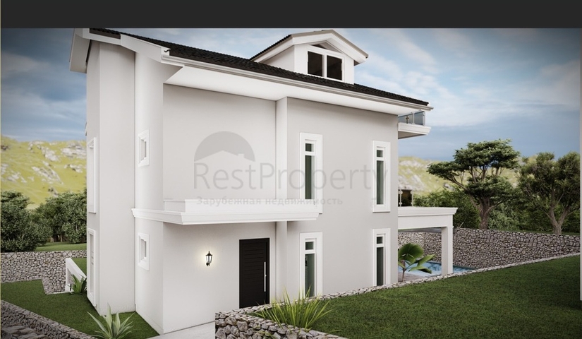 Уютная вилла планировки 4+1 в районе Фетхие 