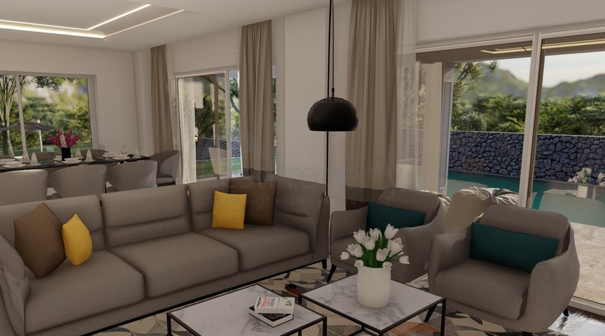 Уютная вилла планировки 4+1 в районе Фетхие 