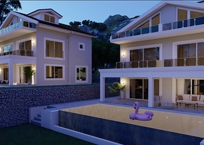 Уютная вилла планировки 4+1 в районе Фетхие 