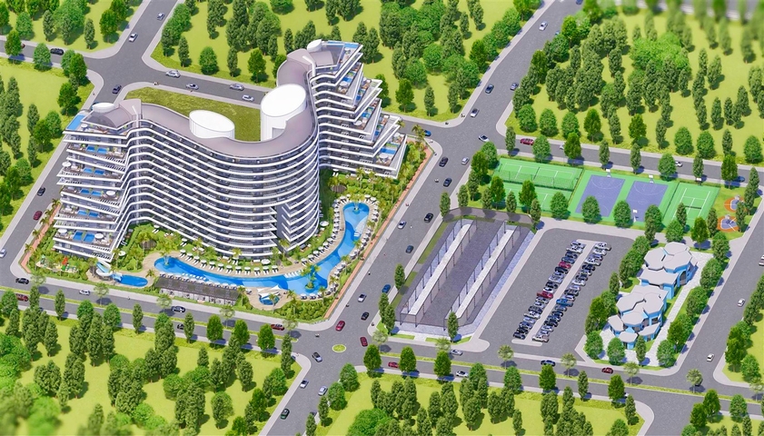 Инвестиционный проект класса люкс в микрорайоне Алтынташ - Анталия 