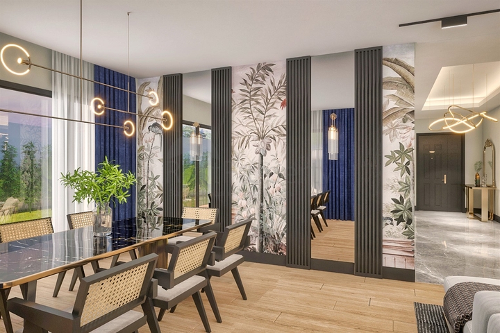 Уютная вилла планировки 4+1 в районе Дошемеалты - Анталия 