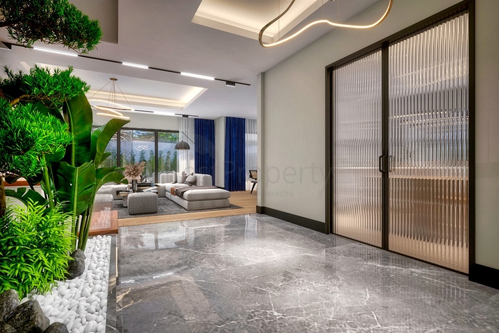 Уютная вилла планировки 4+1 в районе Дошемеалты - Анталия 