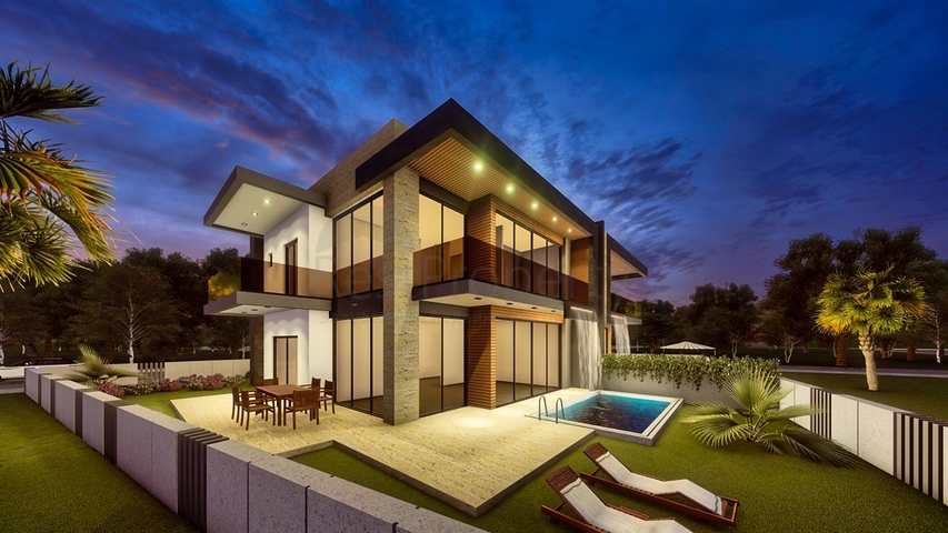 Уютная вилла планировки 4+1 в районе Дошемеалты - Анталия 