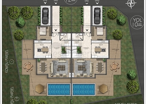 Уютная вилла планировки 4+1 в районе Дошемеалты - Анталия 