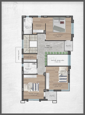 Виллы планировки 4+2 и 6+2 в районе Дошемеалты - Анталия 