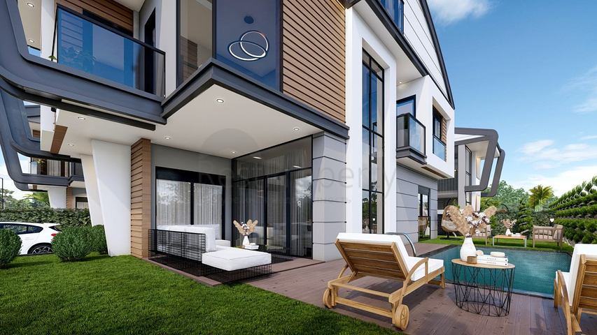 Виллы планировки 4+2 и 6+2 в районе Дошемеалты - Анталия 