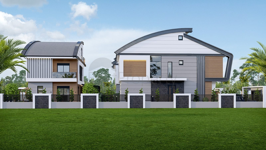 Виллы планировки 4+2 и 6+2 в районе Дошемеалты - Анталия 