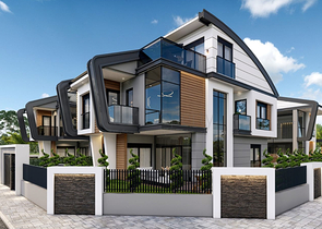 Виллы планировки 4+2 и 6+2 в районе Дошемеалты - Анталия 