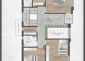 Виллы планировки 4+2 и 6+2 в районе Дошемеалты - Анталия 