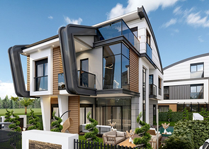 Виллы планировки 4+2 и 6+2 в районе Дошемеалты - Анталия 