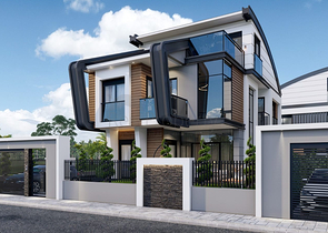 Виллы планировки 4+2 и 6+2 в районе Дошемеалты - Анталия 