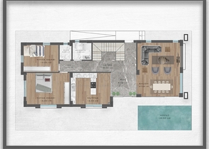 Виллы планировки 4+2 и 6+2 в районе Дошемеалты - Анталия 