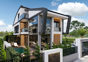 Виллы планировки 4+2 и 6+2 в районе Дошемеалты - Анталия 