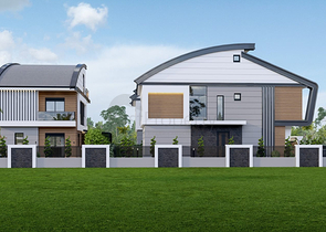 Виллы планировки 4+2 и 6+2 в районе Дошемеалты - Анталия 