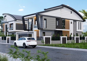 Виллы планировки 4+2 и 6+2 в районе Дошемеалты - Анталия 